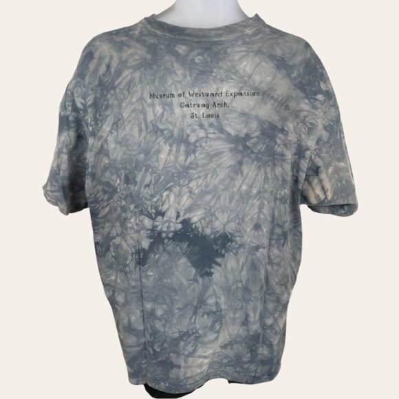 Vintage The Mountain Eagle T-Shirt Westward Expansion Gateway St. Louis Tie Dye - Picture 2 of 8